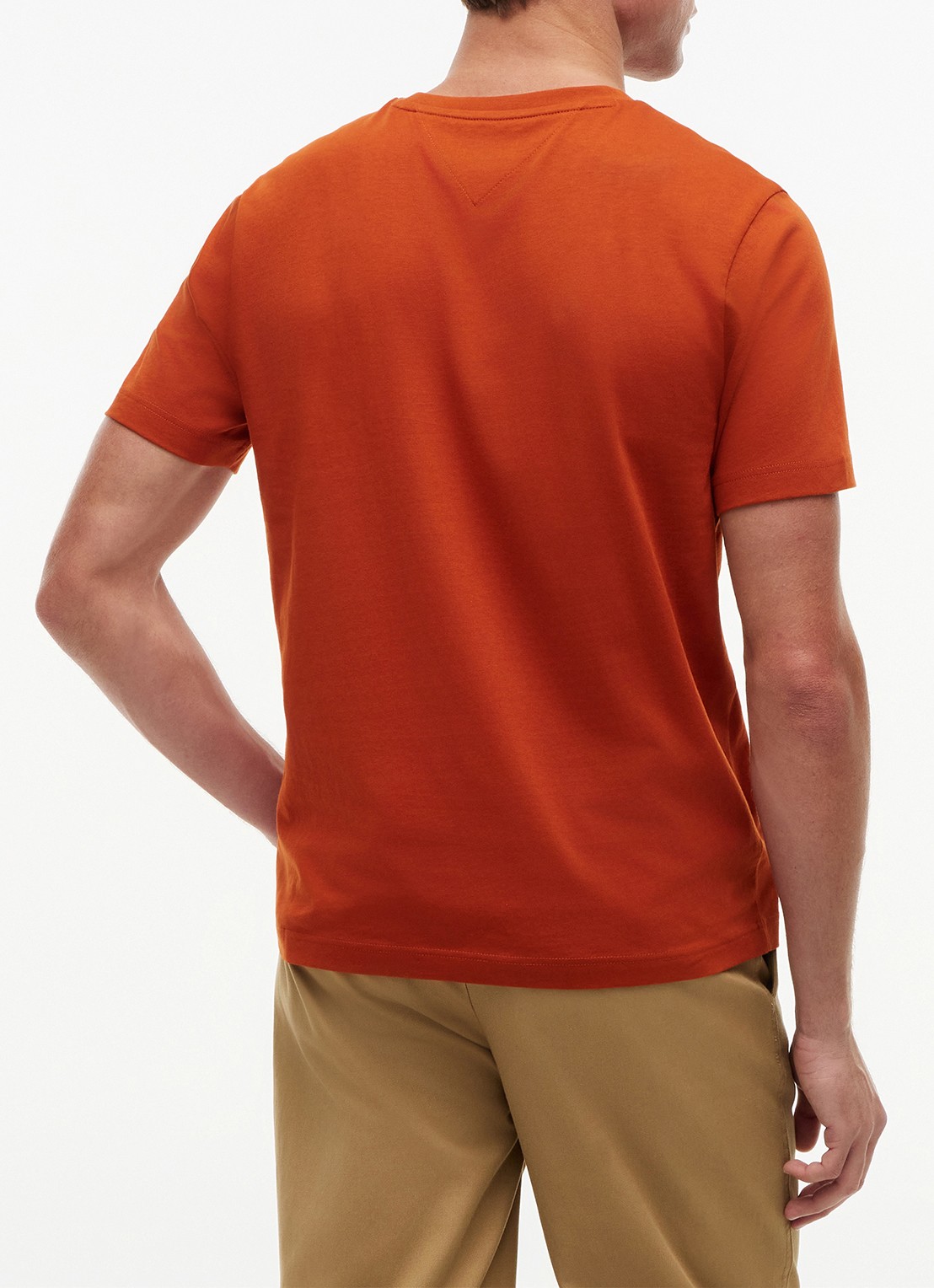 Tommy Hilfiger T-shirt met logo - achterkant 5 orange