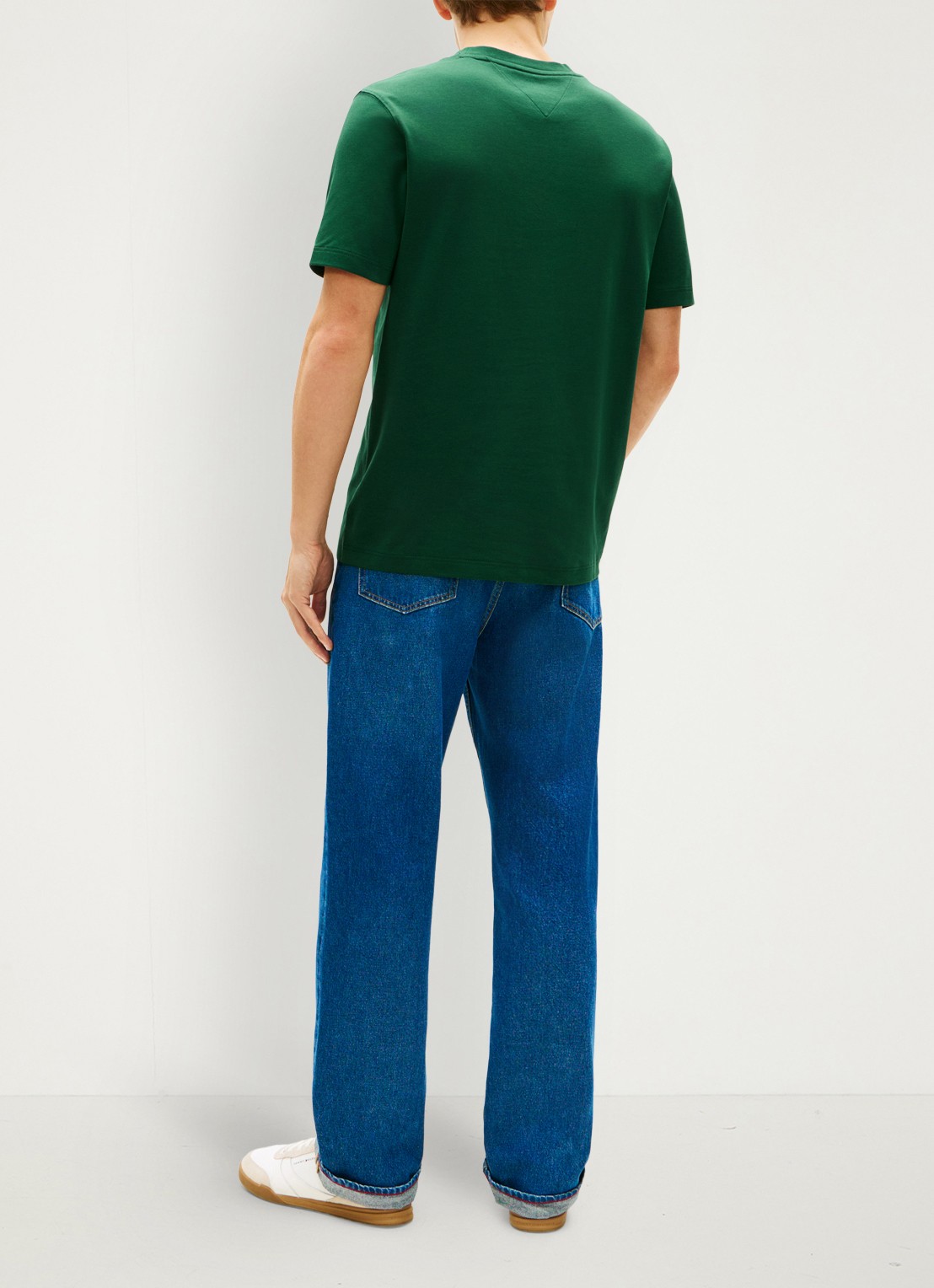 Tommy Hilfiger T-shirt met logo - achterkant 5 groen