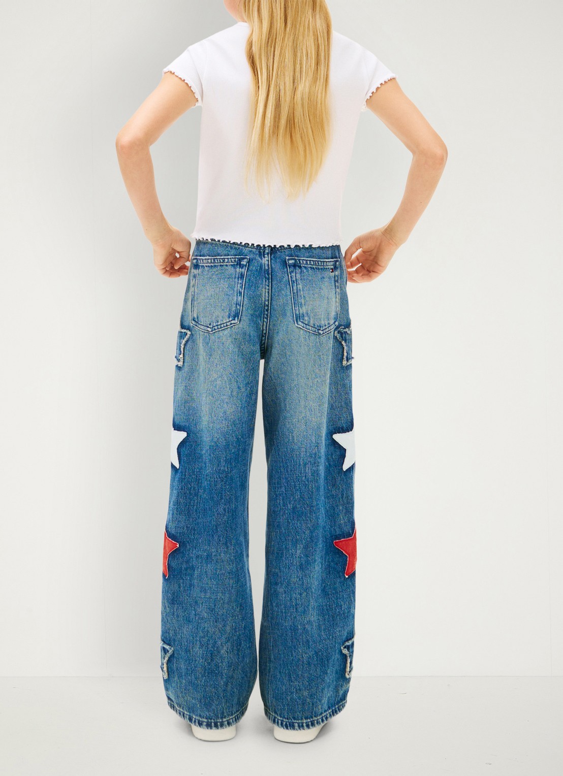 Tommy Hilfiger T-shirt met logo - achterkant wit