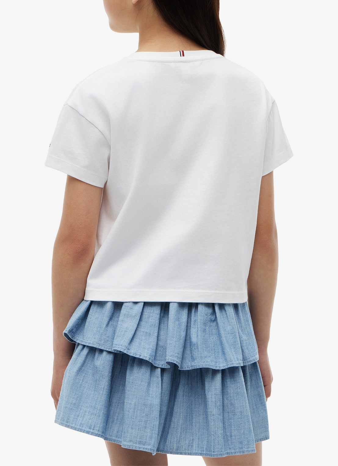 Tommy Hilfiger T-shirt met logo - achterkant 3 wit