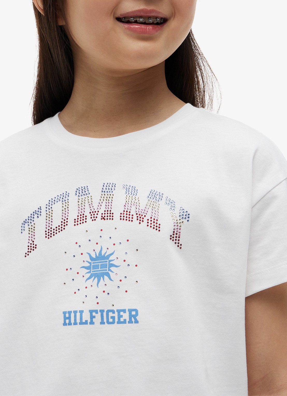 Tommy Hilfiger T-shirt met logo - detail 5 wit
