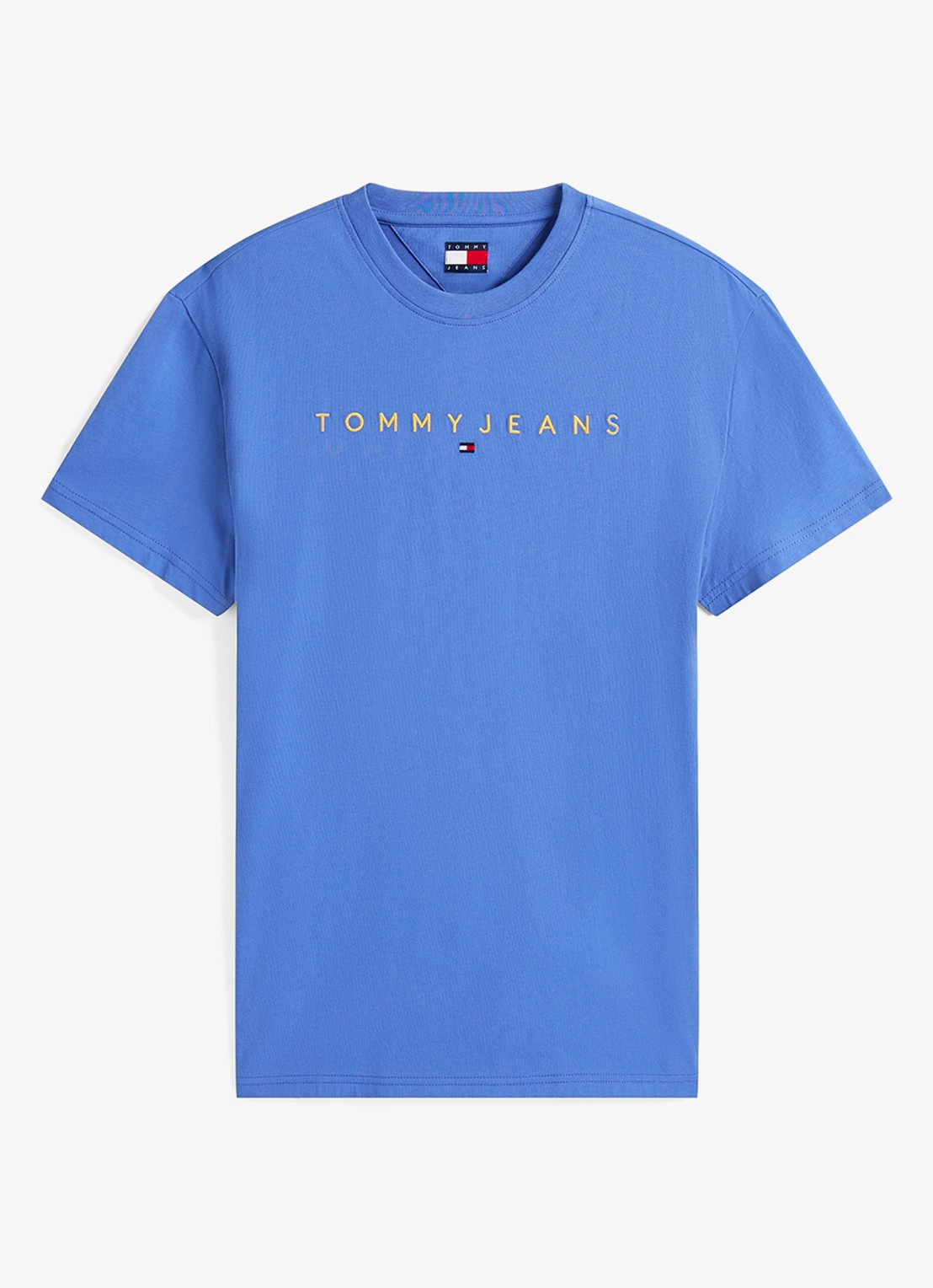 Tommy Hilfiger T-shirt met logoborduring - voorkant 3 donkerblauw