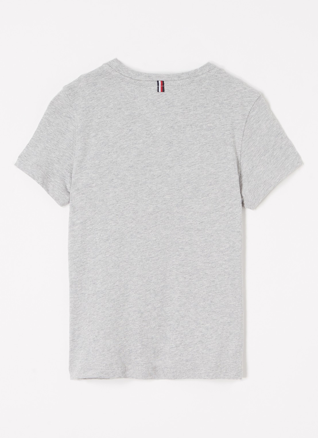 Tommy Hilfiger T-shirt met logoborduring - voorkant 2 grijs