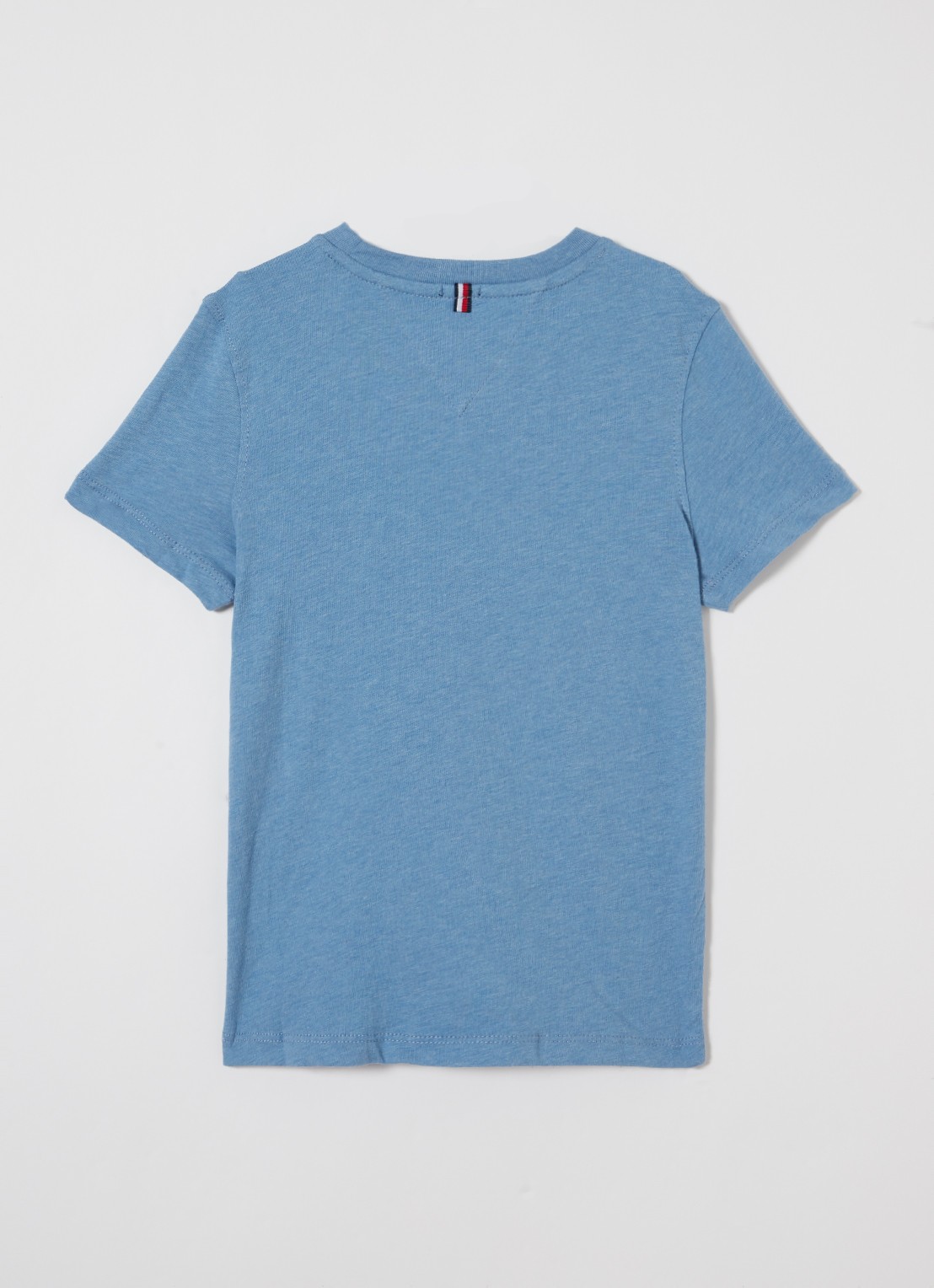 Tommy Hilfiger T-shirt met logoborduring - voorkant 2 blauw
