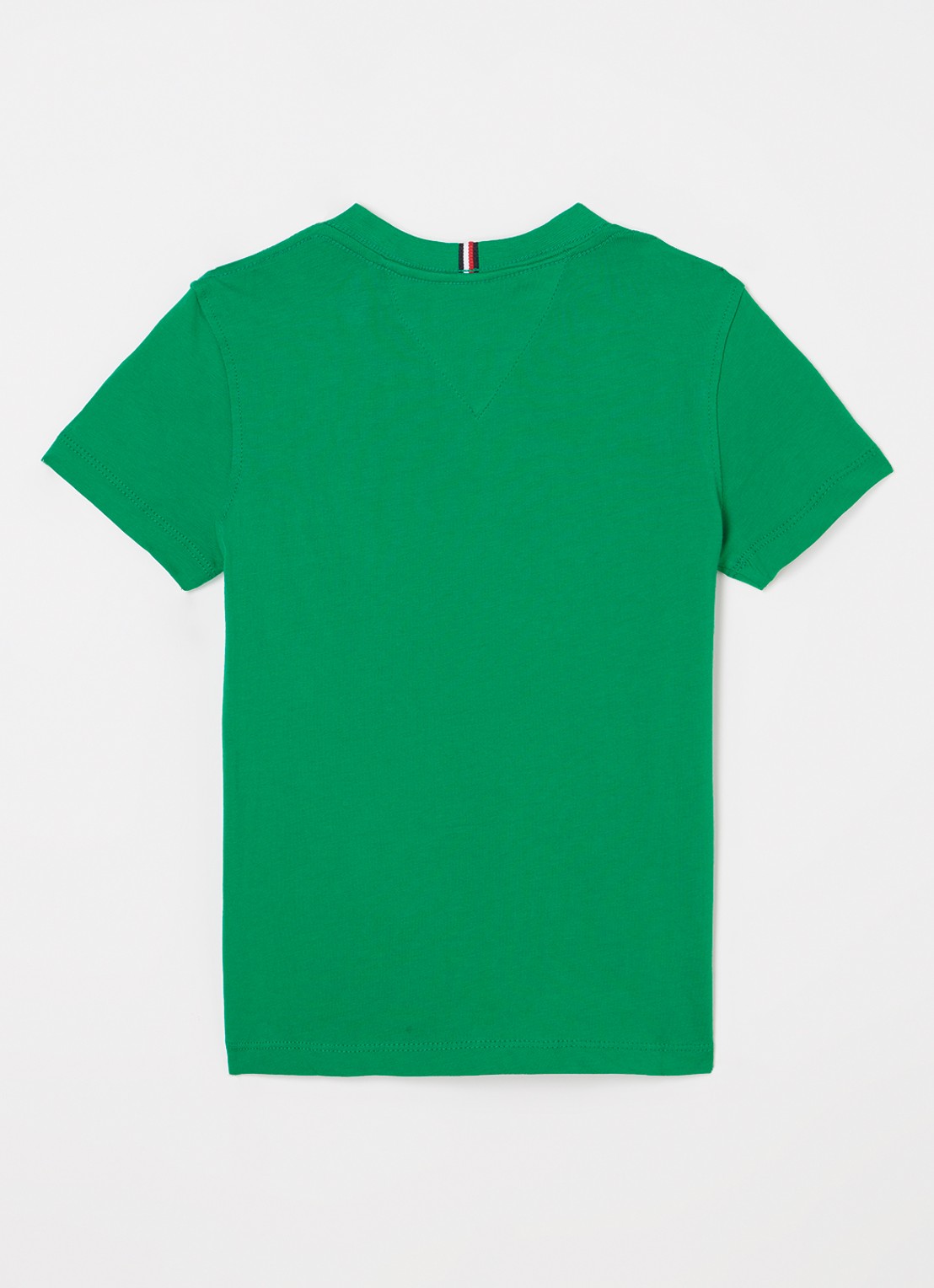 Tommy Hilfiger T-shirt met logoborduring - voorkant 2 olympic green-l4b / groen
