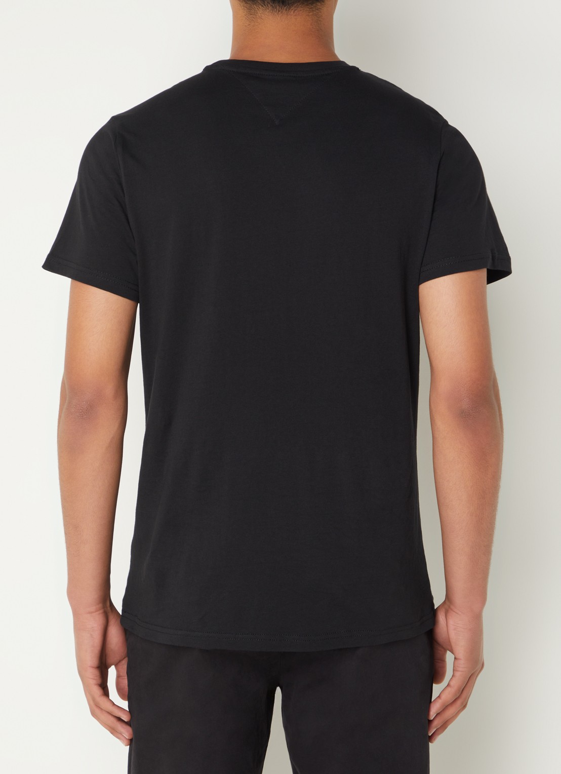 Tommy Hilfiger T-shirt met logoprint - achterkant zwart