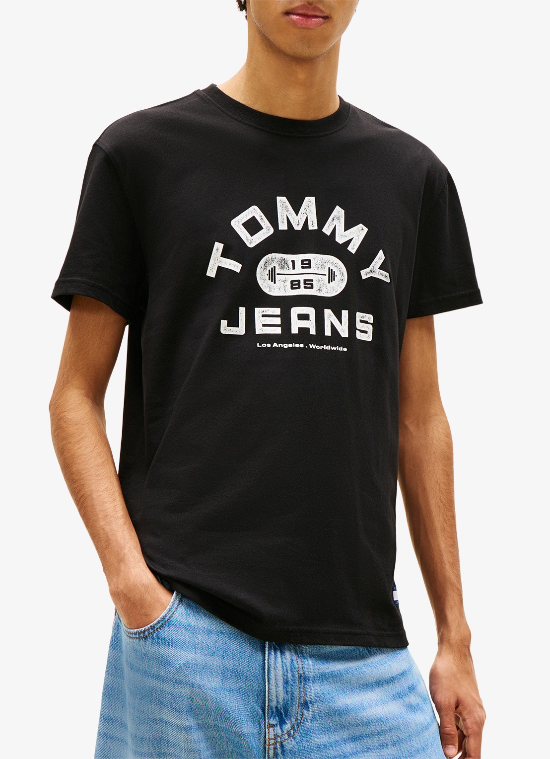Tommy Hilfiger T-shirt met logoprint - detail 3 zwart