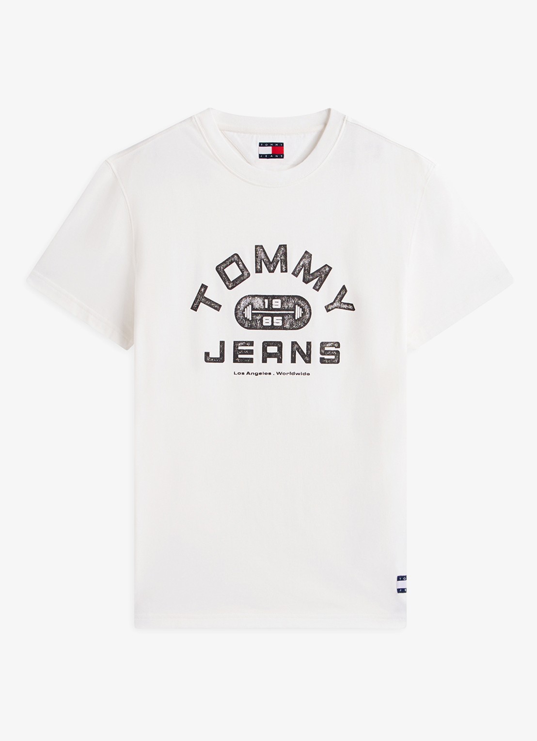 Tommy Hilfiger T-shirt met logoprint - voorkant 4 wit