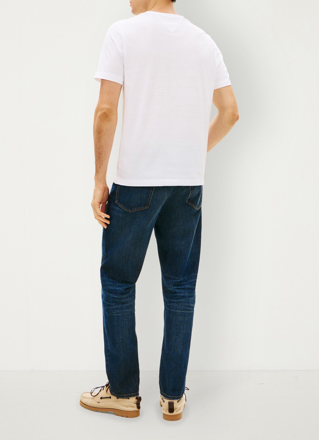 Tommy Hilfiger T-shirt met logoprint - achterkant 3 wit