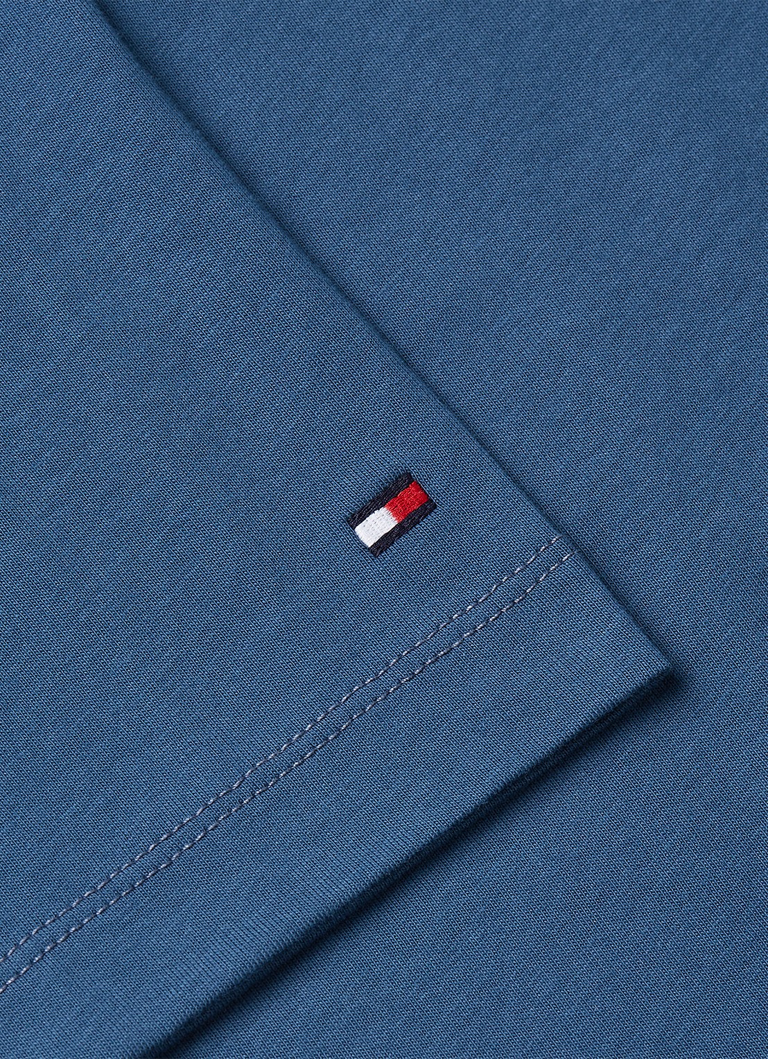 Tommy Hilfiger T-shirt met logoprint - detail 6 blauw