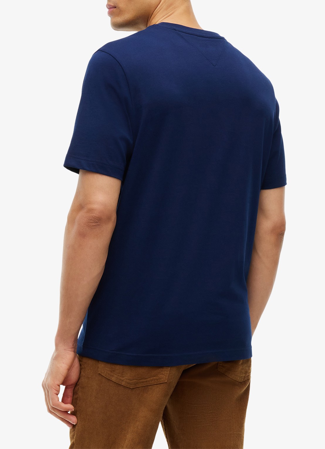 Tommy Hilfiger T-shirt met logoprint - achterkant 5 donkerblauw