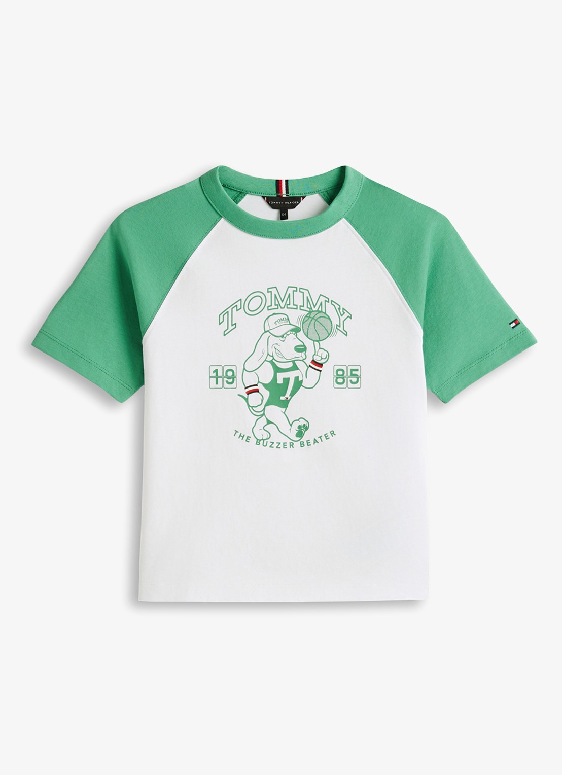 Tommy Hilfiger T-shirt met logoprint - voorkant 2 wit