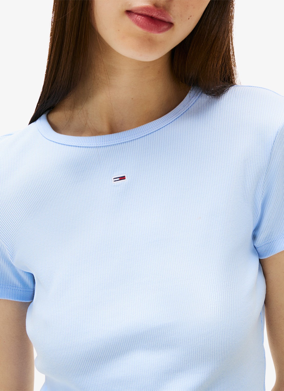 Tommy Hilfiger T-shirt met ribstructuur in 2-pack - detail 5 wit