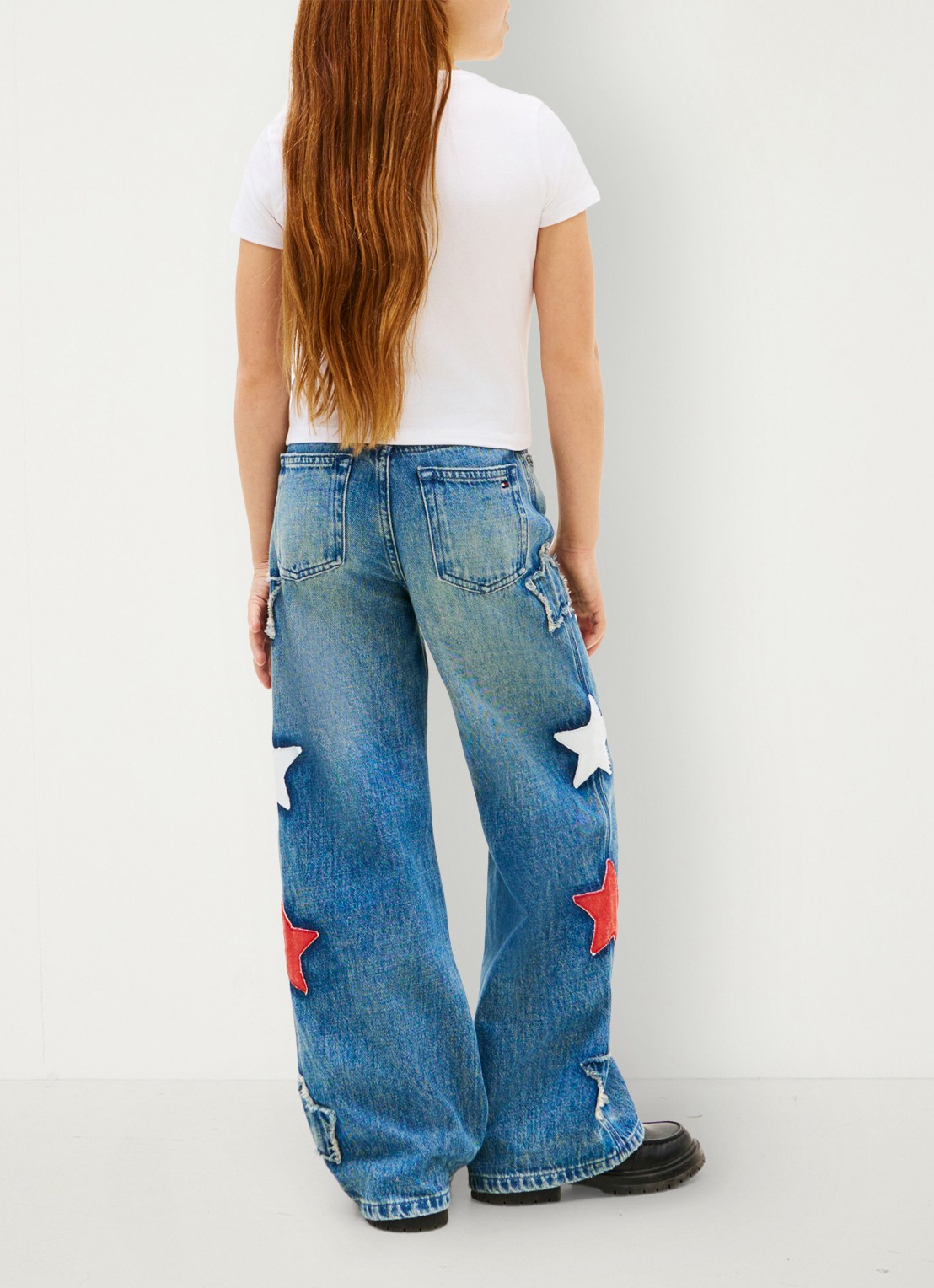 Tommy Hilfiger T-shirt met strass - achterkant wit