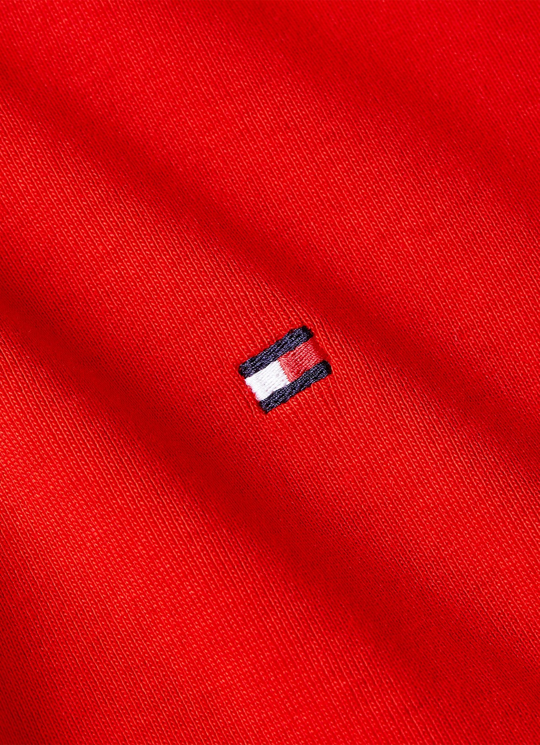 Tommy Hilfiger T-shirt met streepprint - detail 4 fierce red / rood
