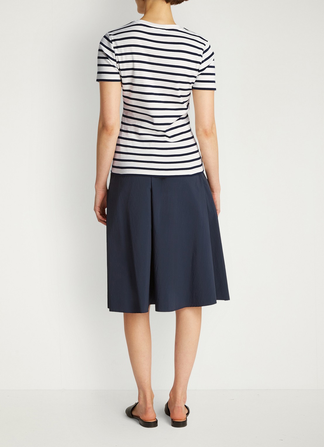 Tommy Hilfiger T-shirt met streepprint - achterkant 6 breton dark navy / blauw