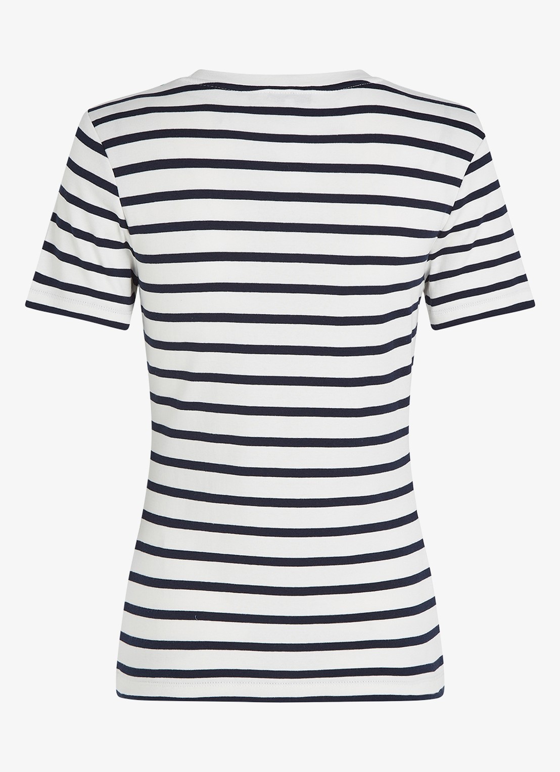 Tommy Hilfiger T-shirt met streepprint - detail 5 breton dark navy / blauw
