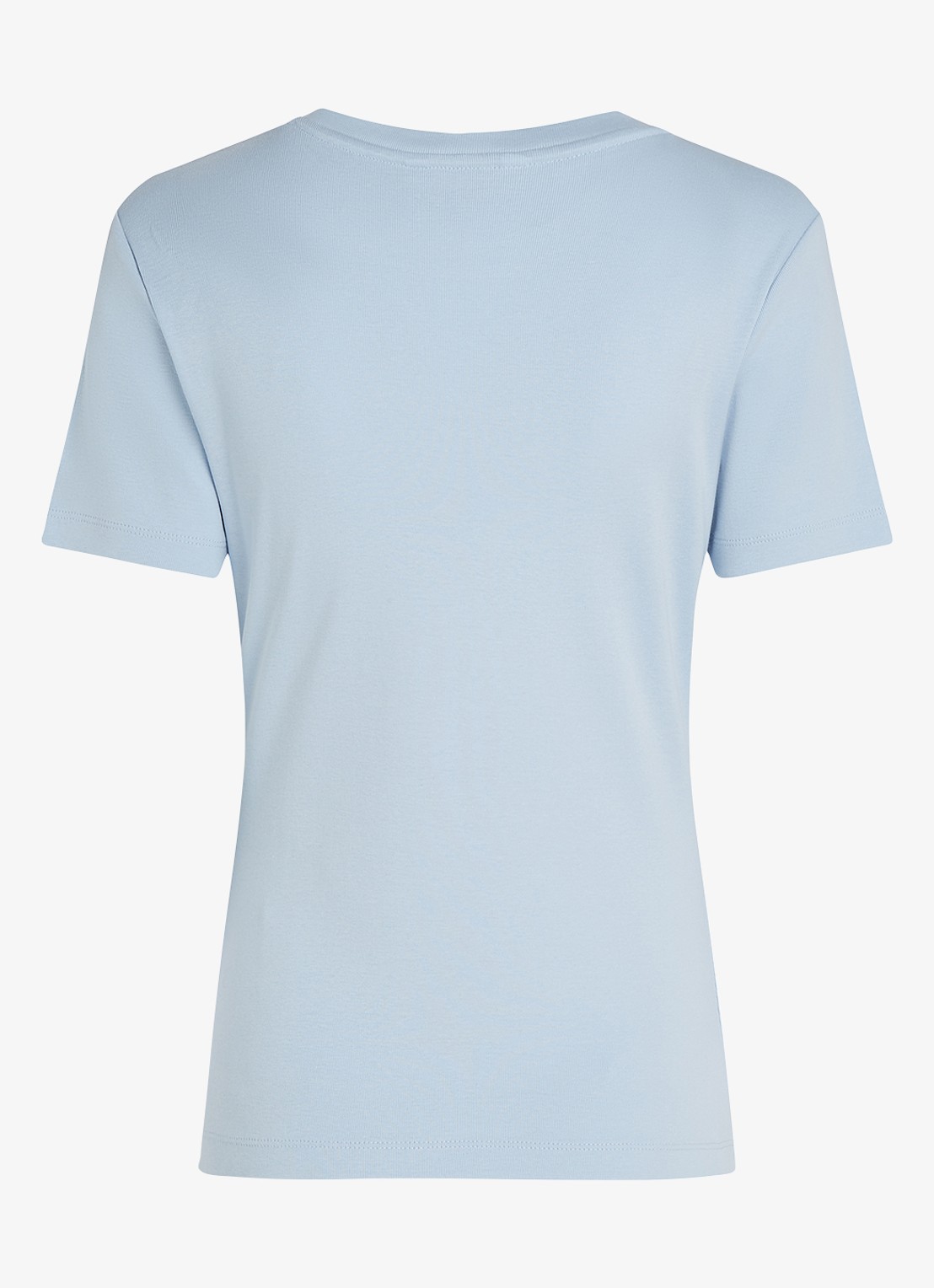 Tommy Hilfiger T-shirt met streepprint - detail 3 breezy blue / lichtblauw