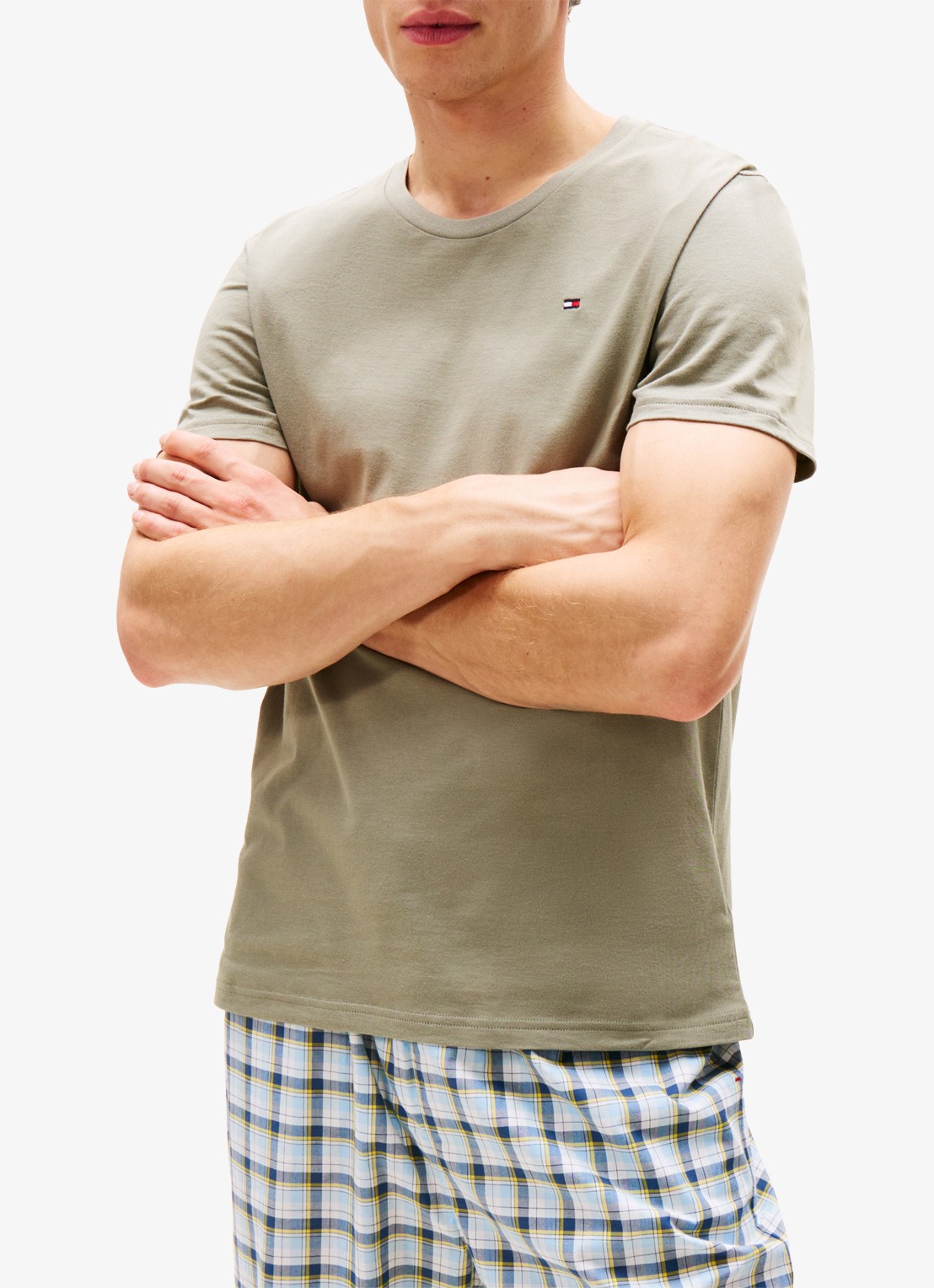Tommy Hilfiger T-shirts met logo in 3-pack - detail 5 lindegroen