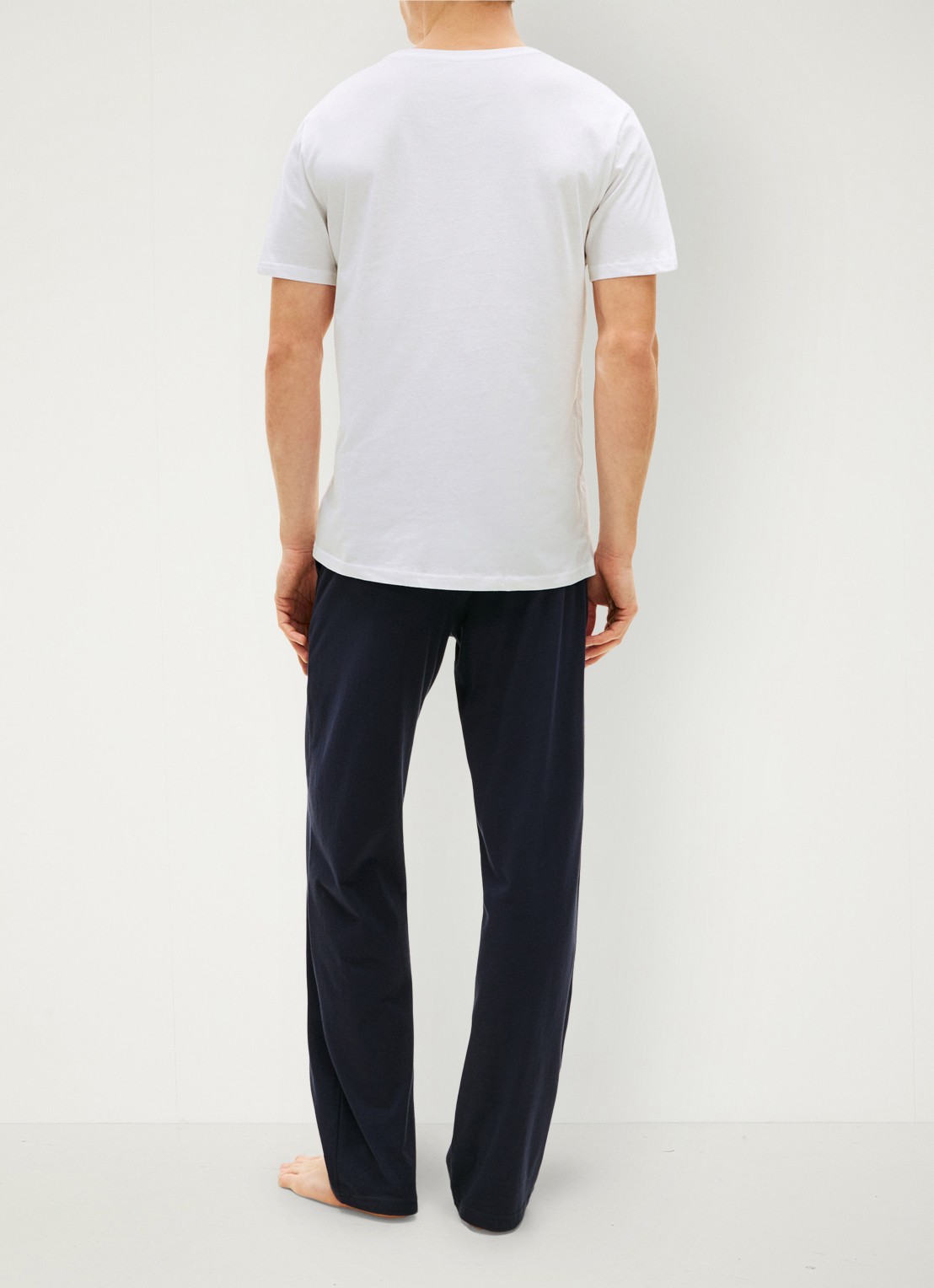 Tommy Hilfiger T-shirts met logo in 3-pack - achterkant 2 wit