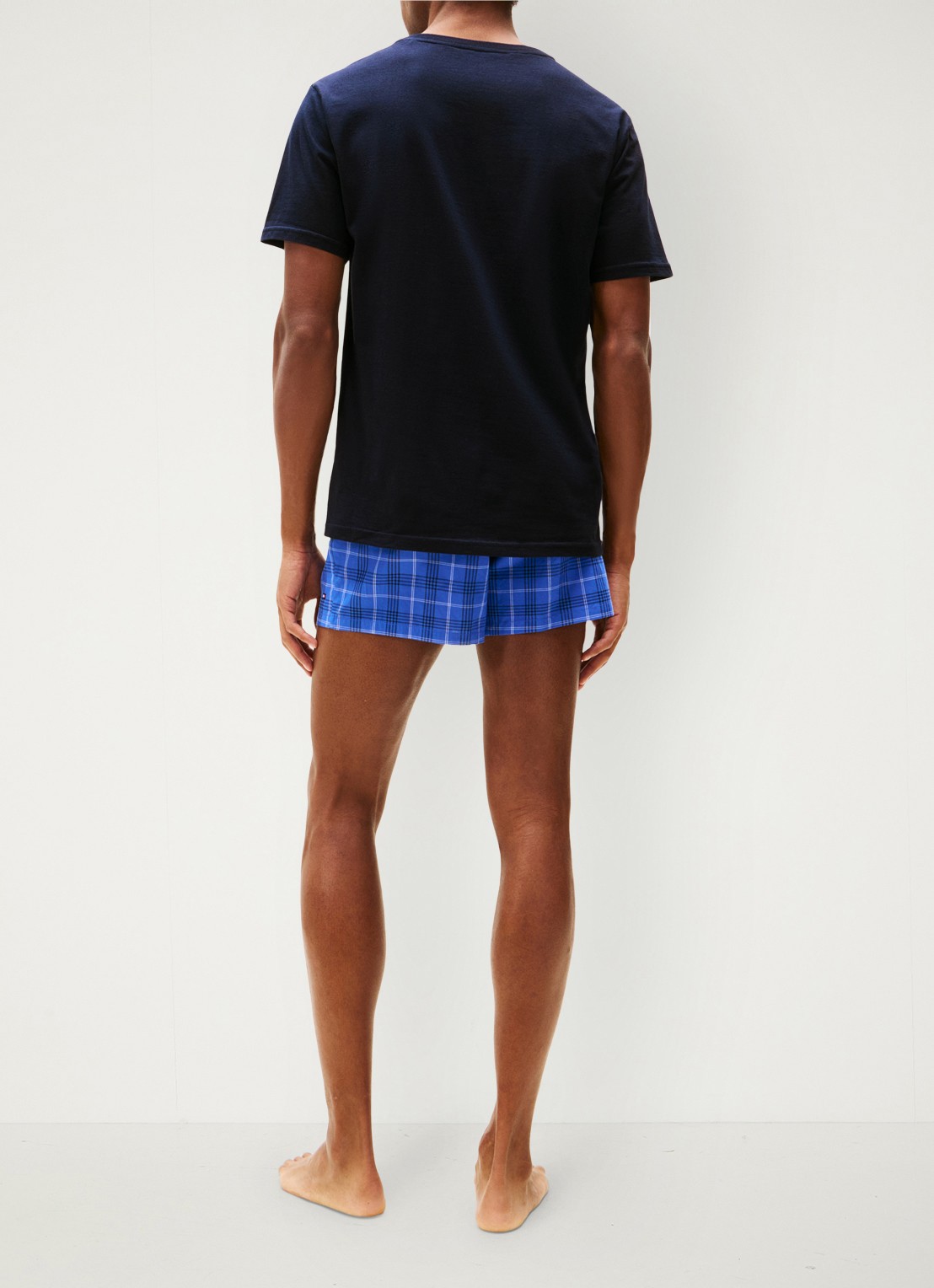Tommy Hilfiger T-shirts met logo in 3-pack - achterkant 2 donkerblauw