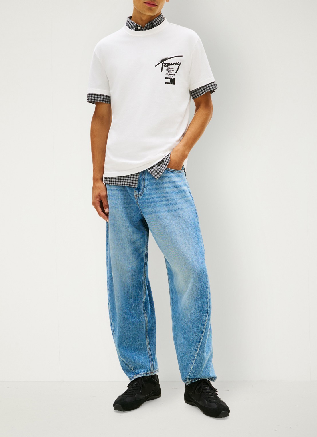 Tommy Hilfiger Tanga van mesh - voorkant 2 bruin