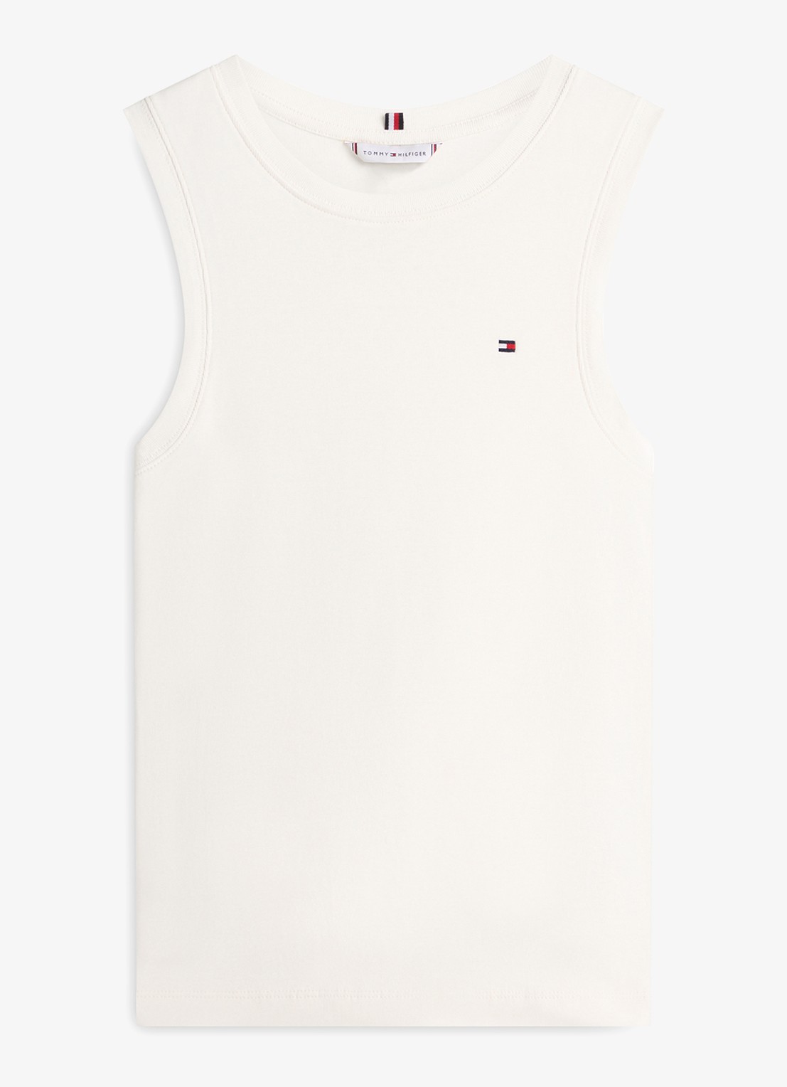 Tommy Hilfiger Tanktop met streepprint - voorkant 3 beige