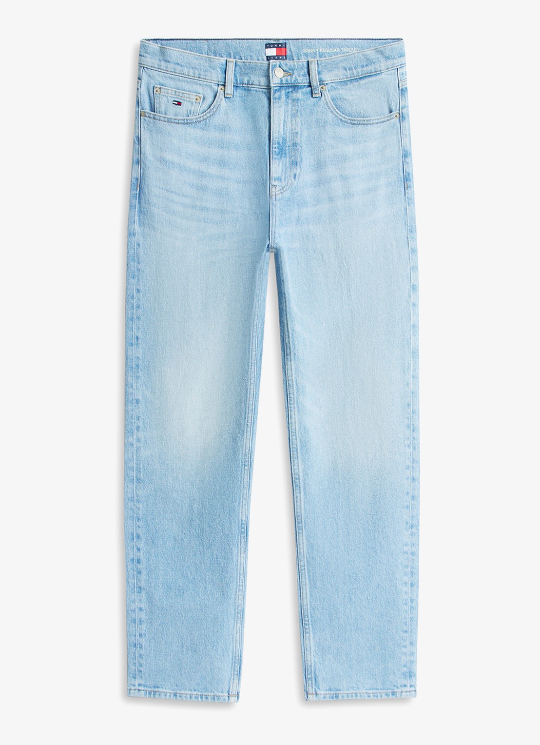 Tommy Hilfiger Tapered fit jeans in katoenblend - voorkant 3 denim