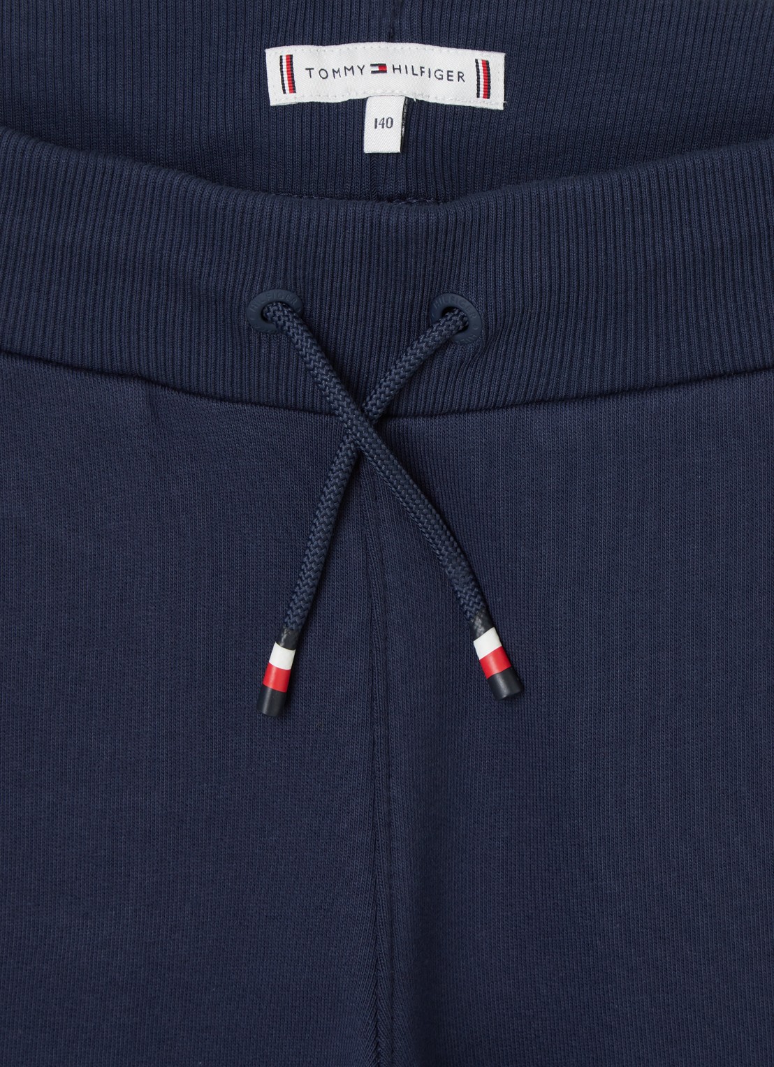 Tommy Hilfiger Tapered fit joggingbroek met logoborduring - detail donkerblauw
