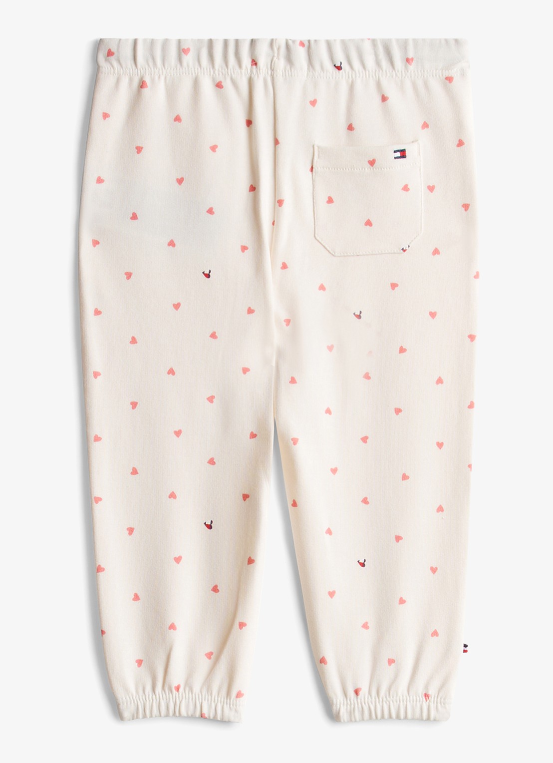 Tommy Hilfiger Tapered fit joggingbroek met print - achterkant 2 gebroken wit