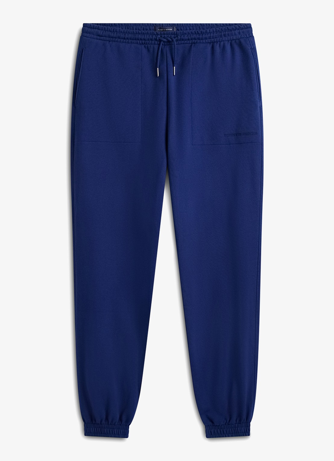 Tommy Hilfiger Tapered fit joggingbroek met steekzakken - voorkant 4 donkerblauw