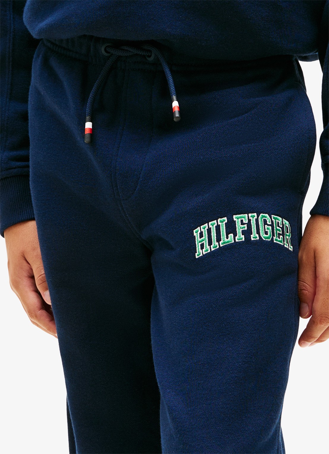Tommy Hilfiger Tapered fit joggingsbroek met logo en steekzakken - detail 3 dark night navy-c1g