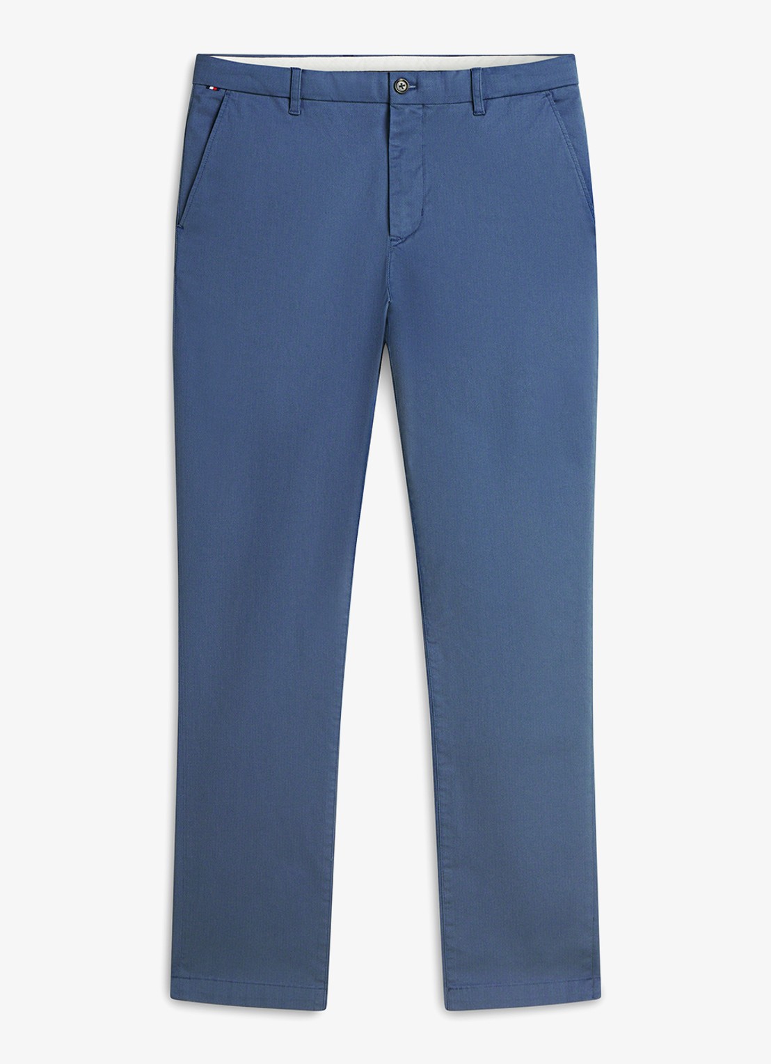 Tommy Hilfiger Tapered fit pantalon met steekzakken - voorkant 3 aegean sea-dbz / blauw
