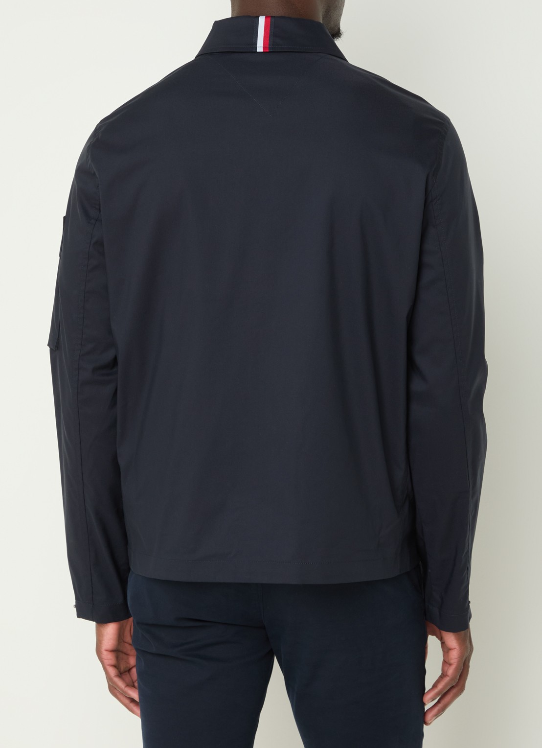 Tommy Hilfiger Tech jack met ritszakken - achterkant 2 donkerblauw