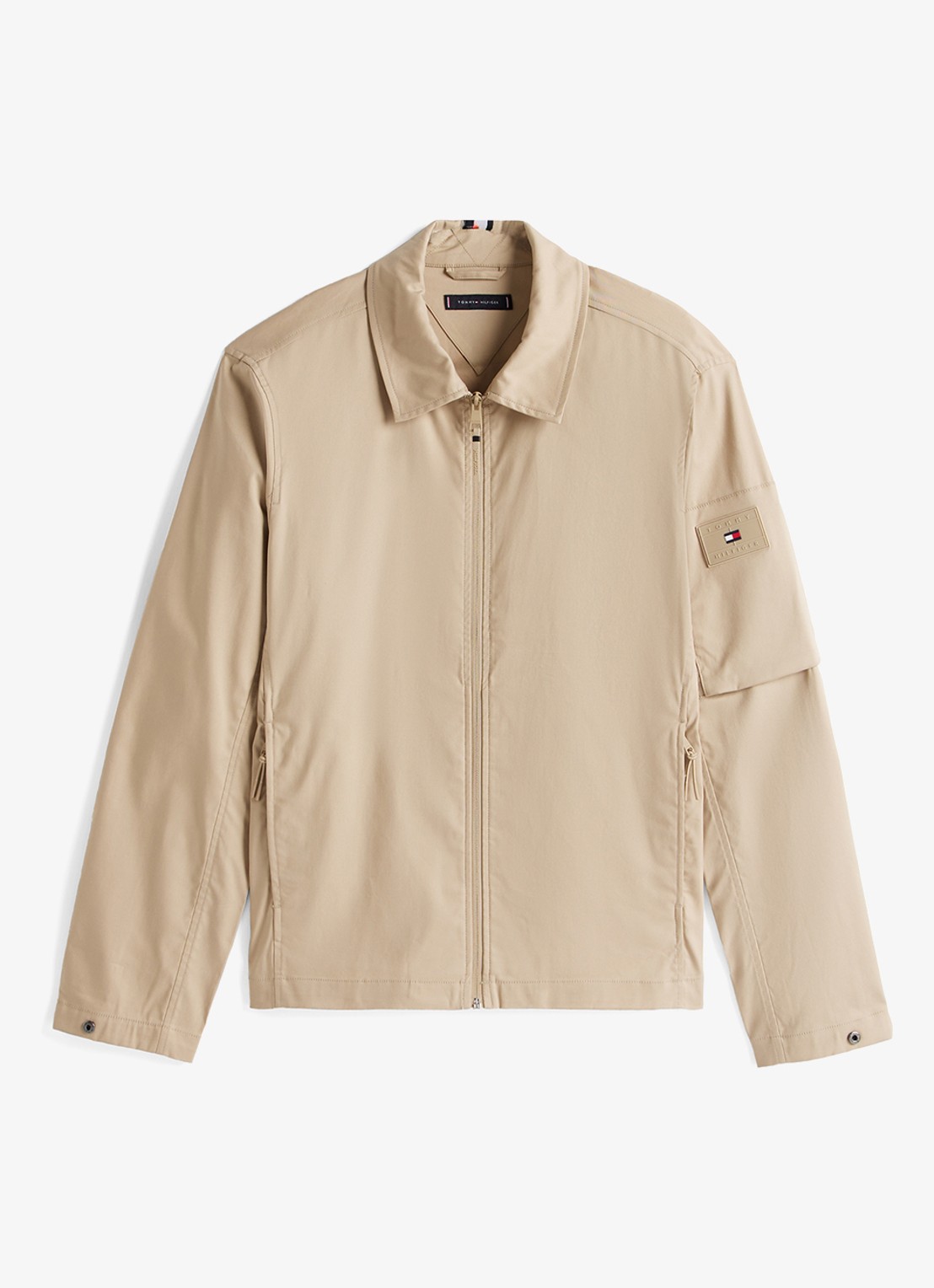 Tommy Hilfiger Tech jack met ritszakken - voorkant sandalwood-rbt / bruin