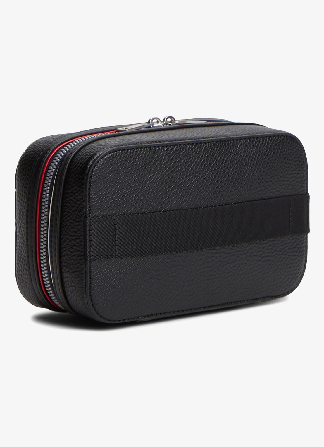 Tommy Hilfiger Toilettas met logo - achterkant 3 diepzwart