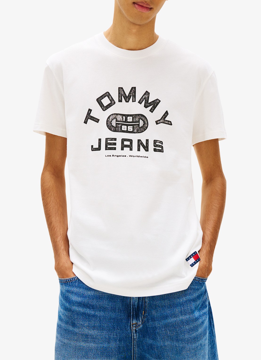 Tommy Hilfiger Top met knoopdetail - detail 3 wit