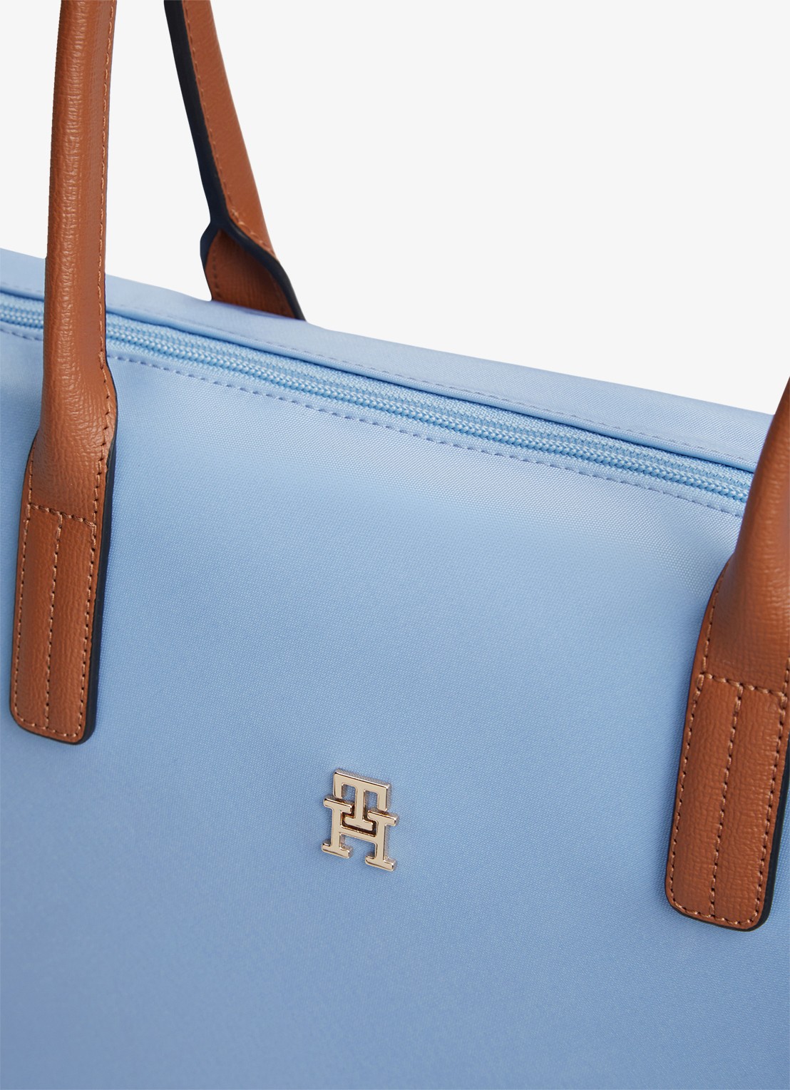 Tommy Hilfiger Tote shopper met logo - detail 5 well water-c1y / blauw