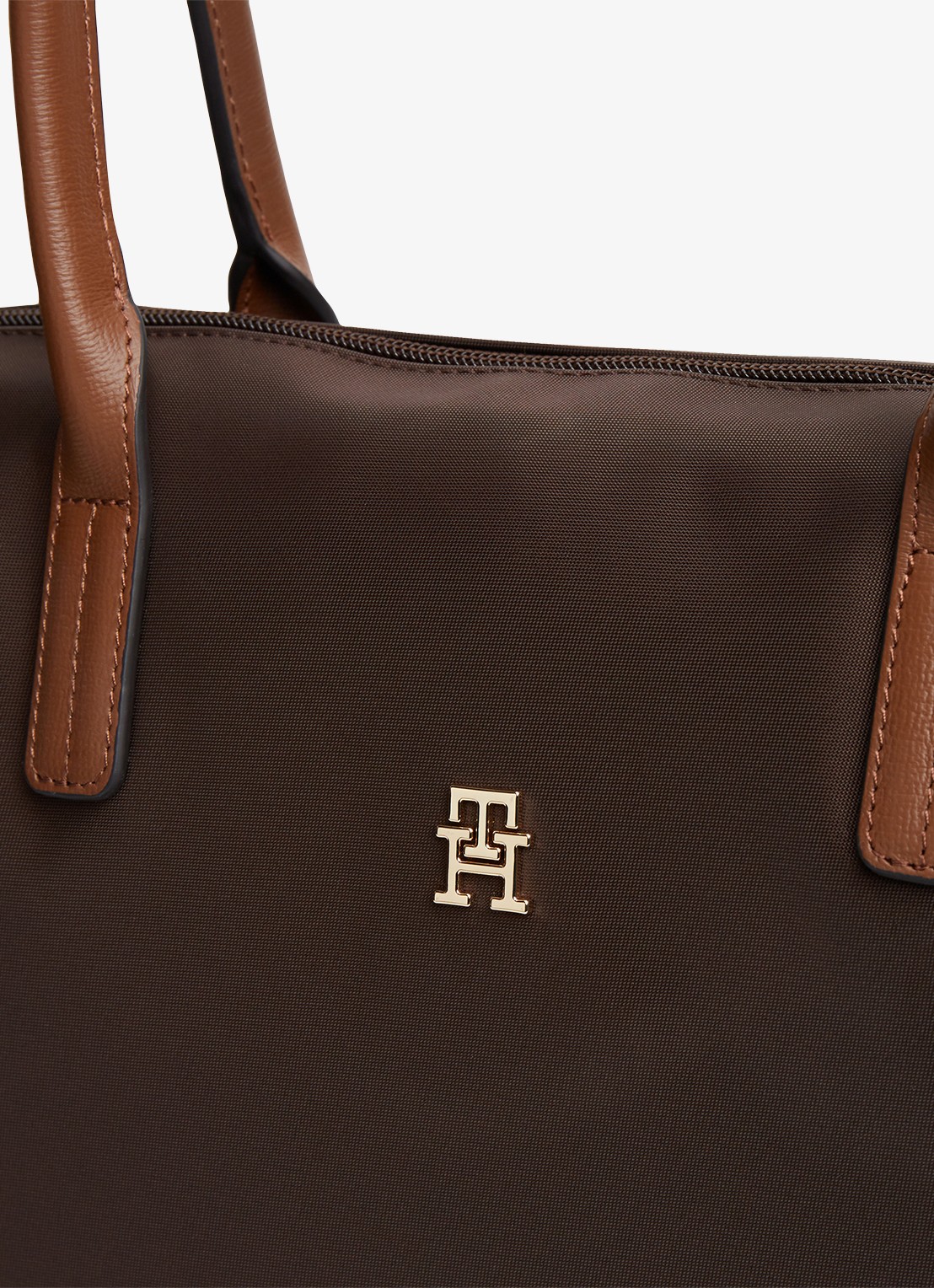 Tommy Hilfiger Tote shopper met logo - detail 2 fondant brown-gug / bruin