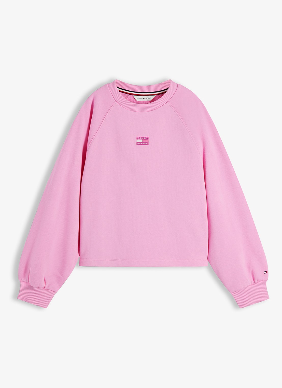 Tommy Hilfiger Trui met logoborduring - voorkant 4 roze