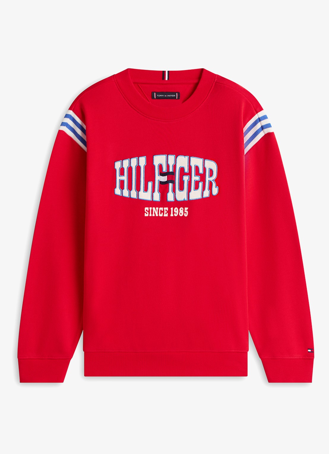 Tommy Hilfiger Trui met logoprint - voorkant rood
