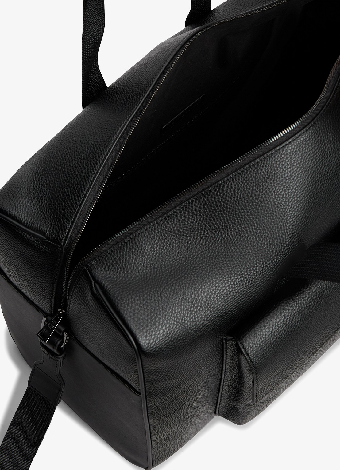 Tommy Hilfiger Weekendtas met logo en afneembare schouderriem - detail zwart