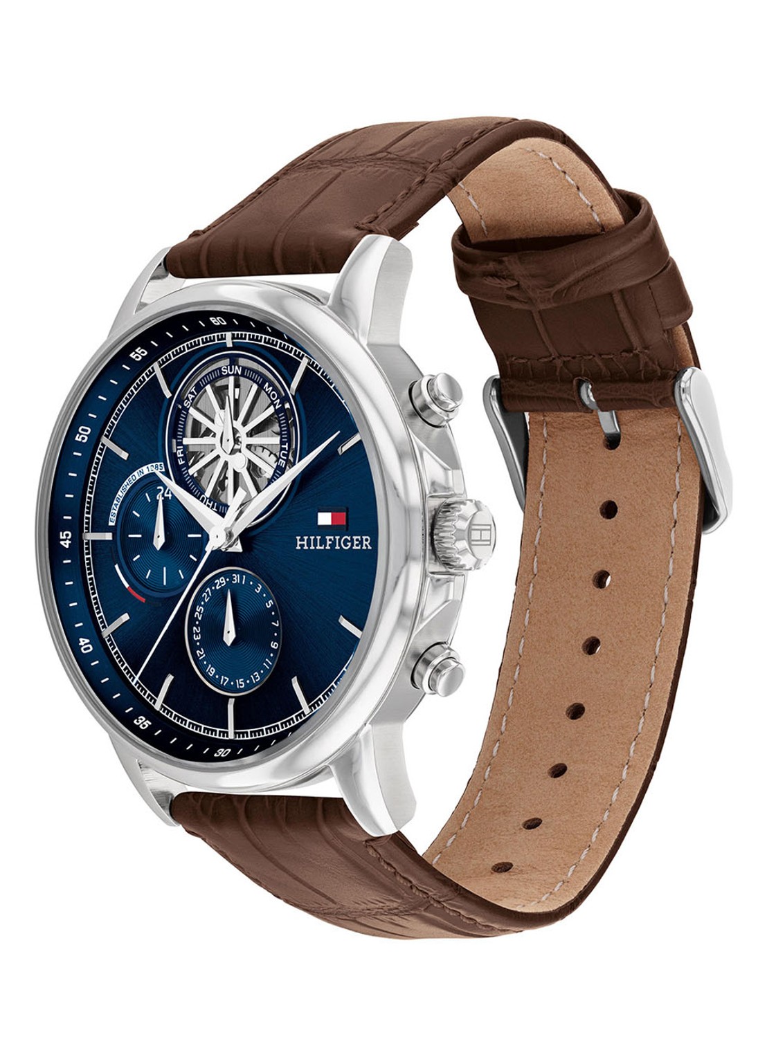 Tommy Hilfiger Wesley horloge TH17910629 - detail 3 bruin