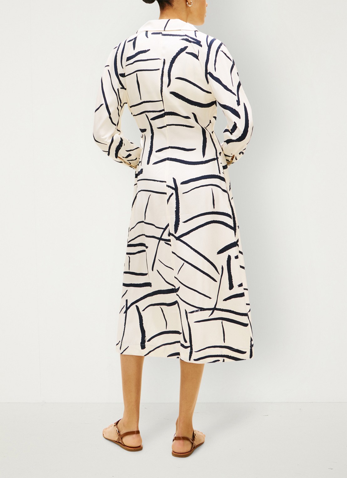 Tommy Hilfiger Wikkeljurk met grafische print - achterkant 5 multicolor
