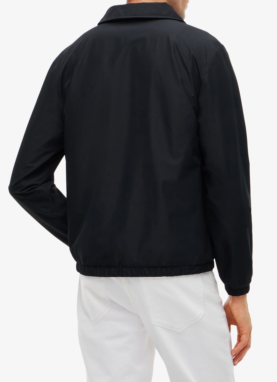 Tommy Hilfiger Windjack met logo - achterkant 3 zwart