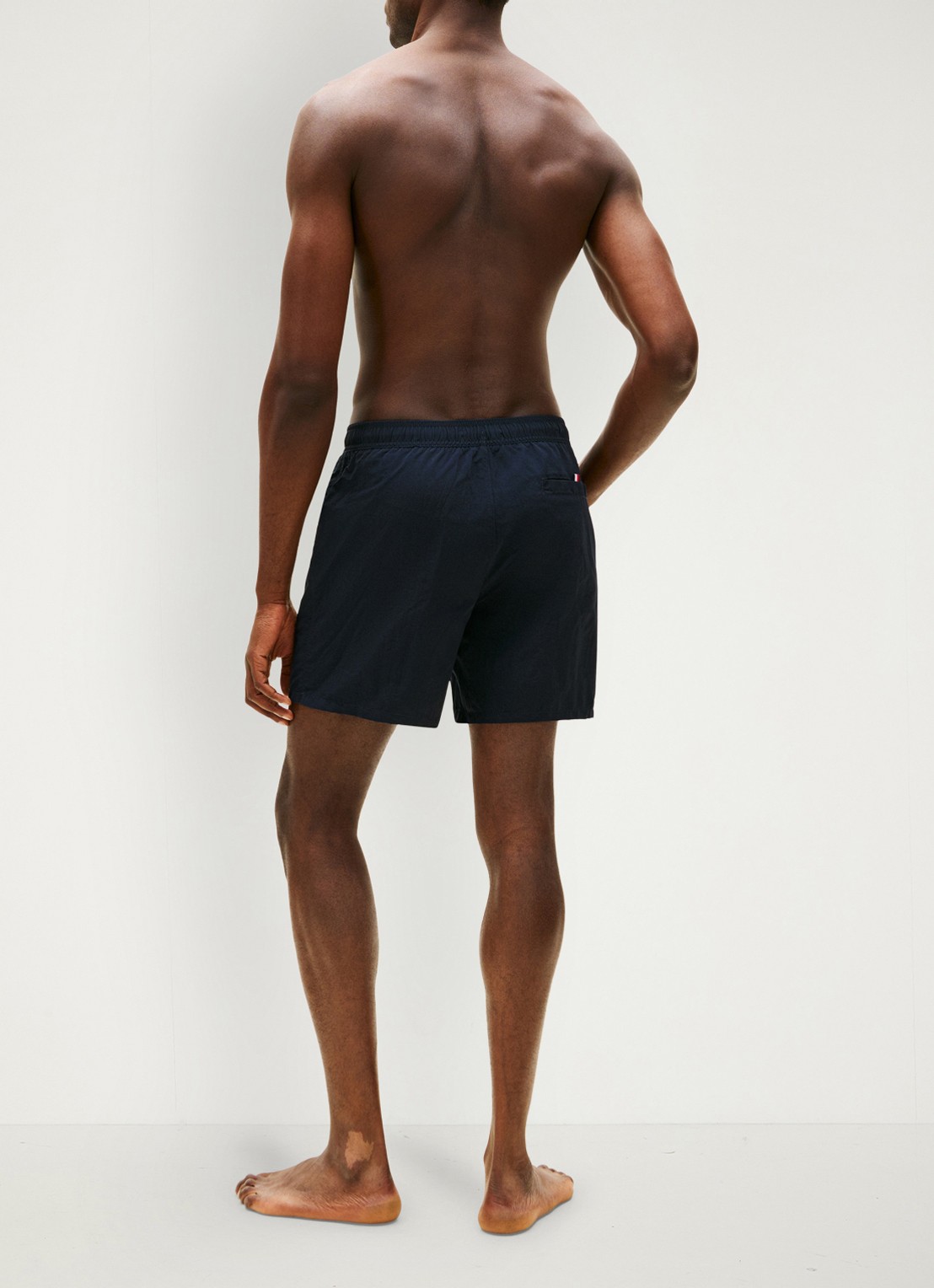 Tommy Hilfiger Zwemshorts met logo - achterkant 5 donkerblauw