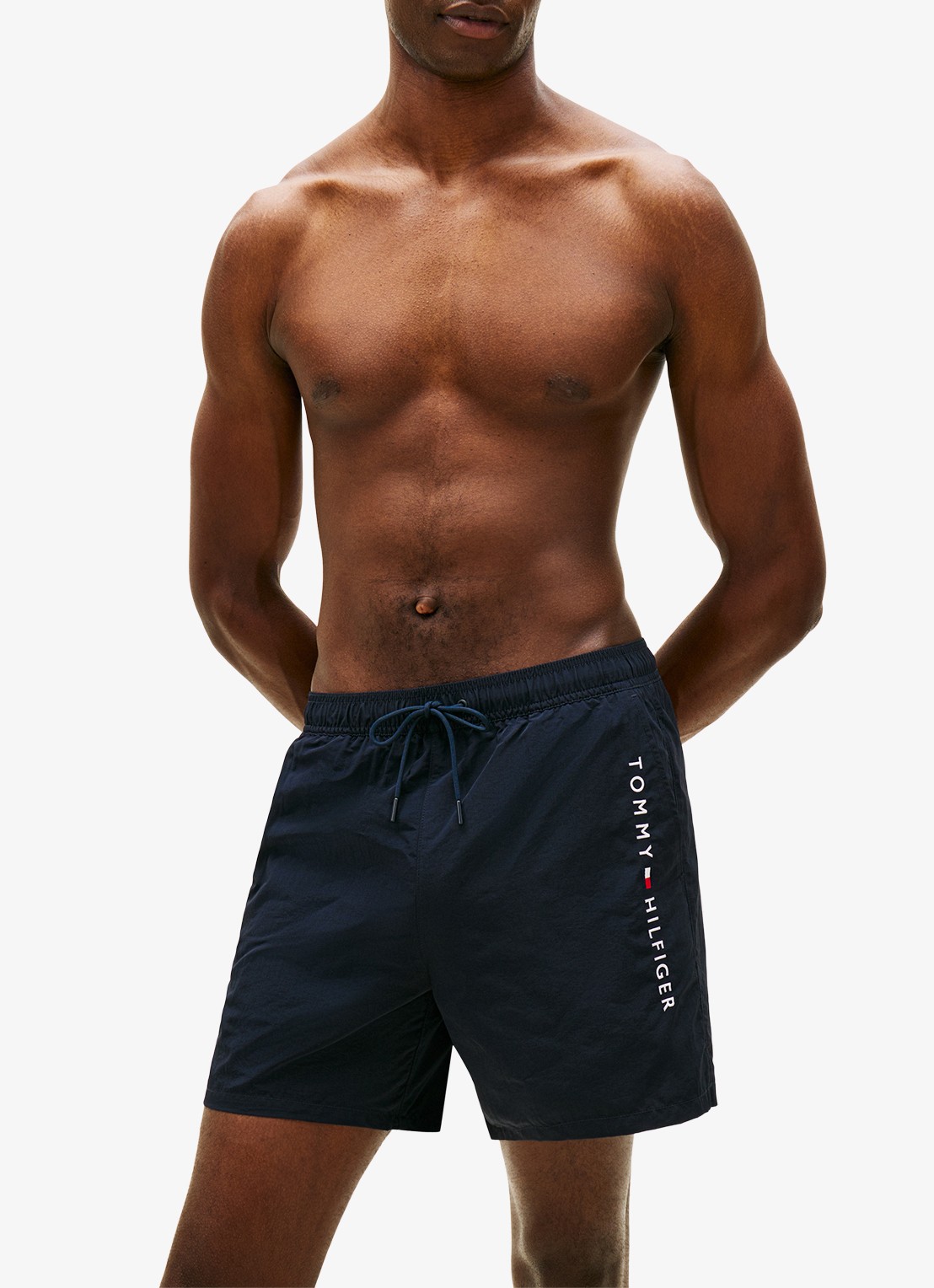Tommy Hilfiger Zwemshorts met logo - detail 3 donkerblauw