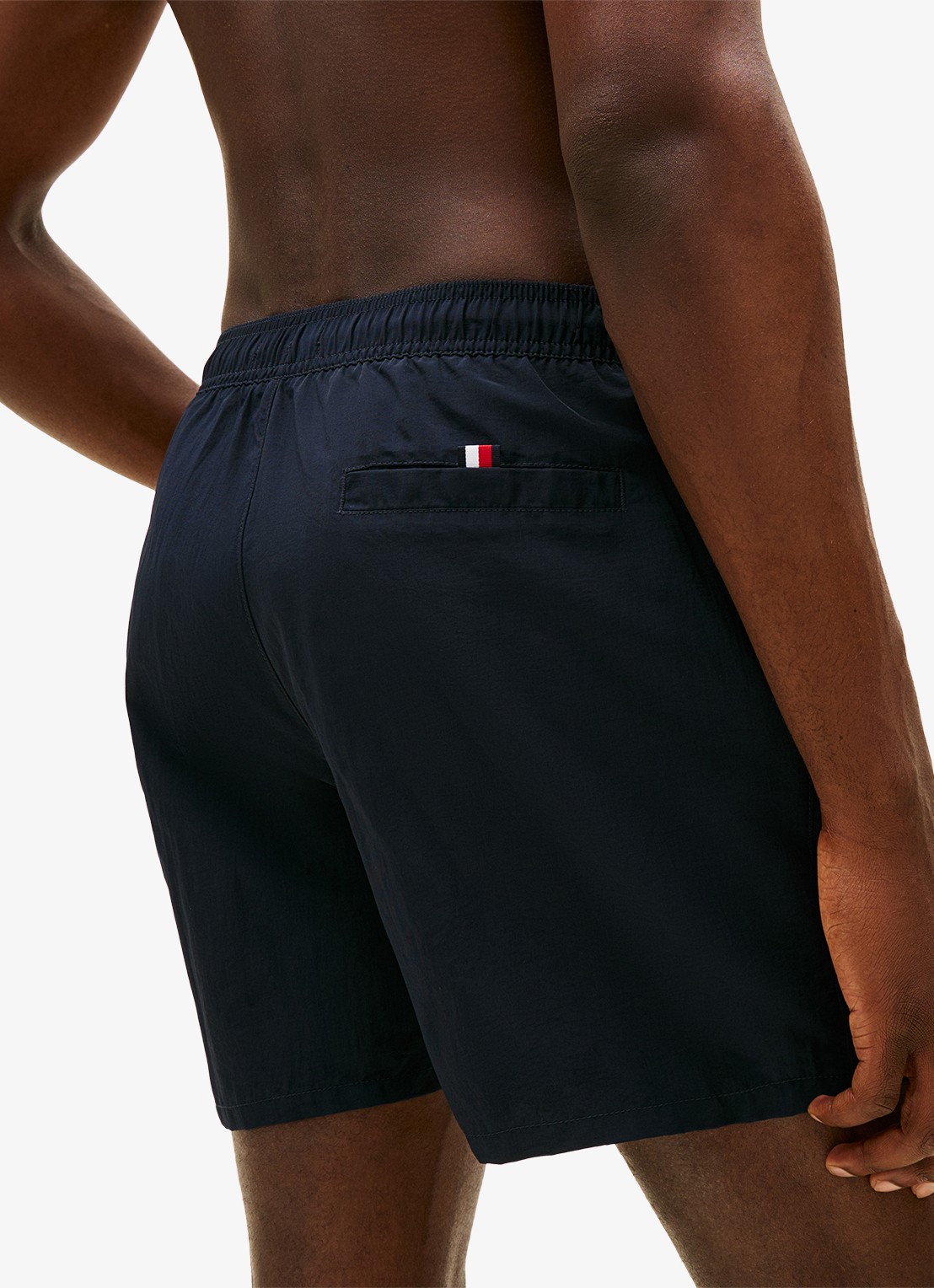 Tommy Hilfiger Zwemshorts met logo - detail 4 donkerblauw