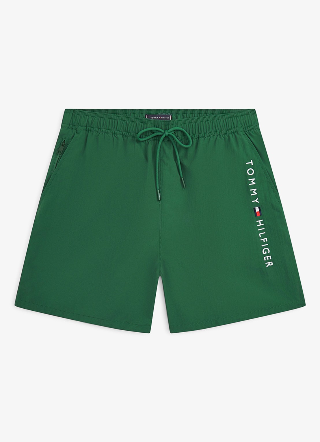Tommy Hilfiger Zwemshorts met logo - voorkant groen