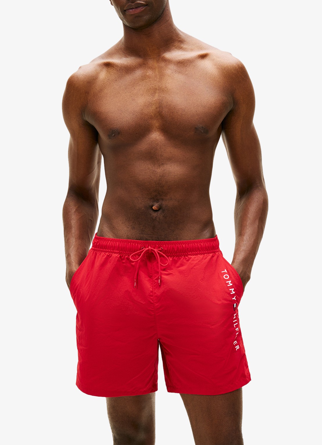 Tommy Hilfiger Zwemshorts met logo - detail 4 rood